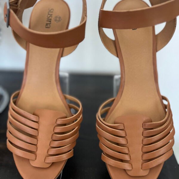 Susina Terra Cognac Wedge Sandal