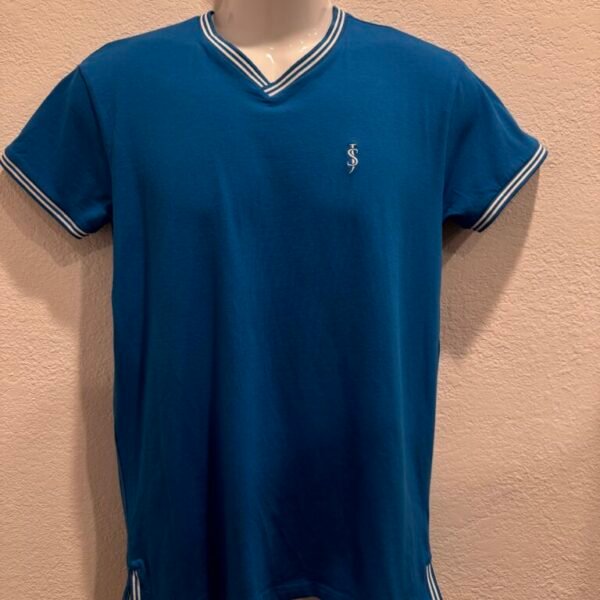 Blue V-Neck Shirt