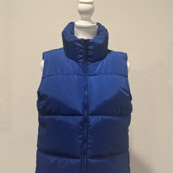 Calvin_Klein_Puffer_Vest_-_Color_Blue;_Size_Small Calvin Klein Puffer Light-Weight Zip-Up Vest With Two Side Pockets